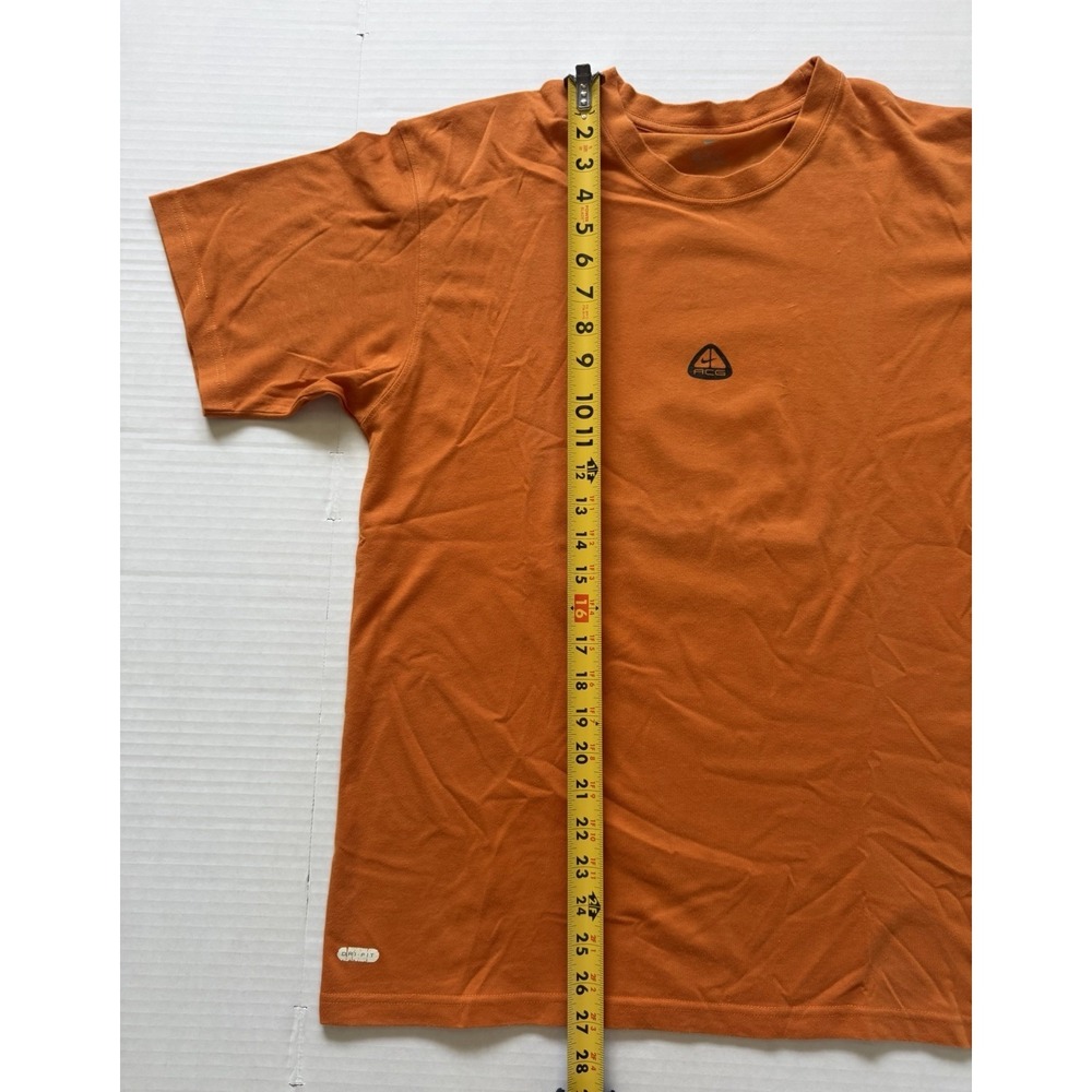 Nike ACG Vintage 2000s Shirt Cairn Rock Formation Graphic Orange Men's Medium - Picture 5 of 9